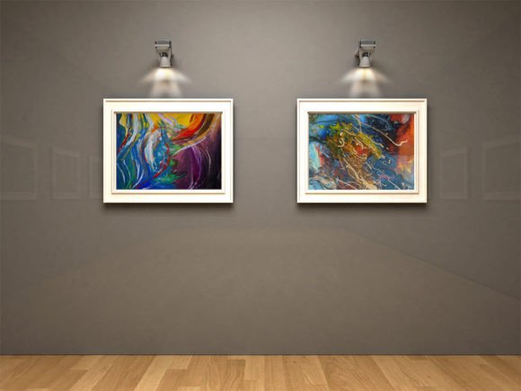 Art Gallery Wall Photo Frame Mockup for Creative Professionals