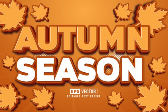 Autumn Season Editable Text Effect Vector: A Versatile Tool for Creative Professionals