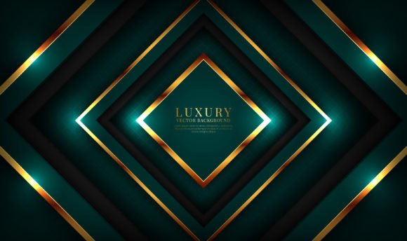 Green Black Luxury Abstract Background