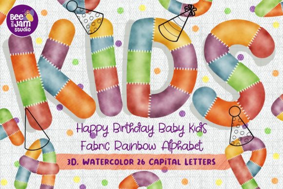 Happy Birthday Baby Fabric Rainbow Font: A Strategic Design Tool for Creative Expression
