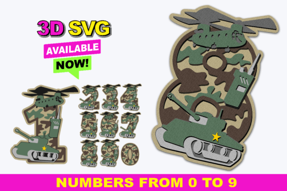 Military Army Numbers: Bold, Functional, and Versatile