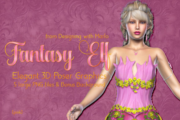 Pink Dress Fantasy Elf Graphic: A Strategic Asset for Creative and Business Use