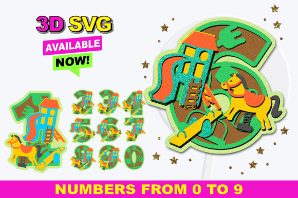Playground Numbers: 3D SVGs for Creative Projects