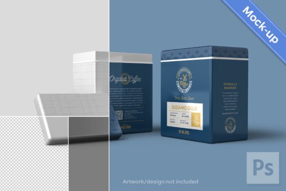 Revolutionizing Packaging Design with the Rectangular Metal Tin Can PSD Mockup Set
