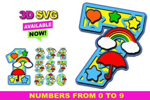 Unlocking Creative Potential with Rainbow Numbers SVGs