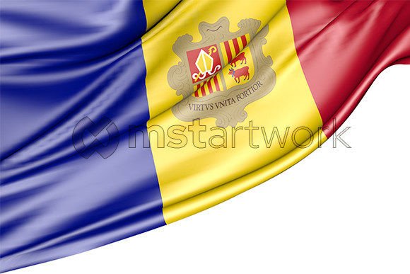Unlocking Creative Potential with the Andorra Flag Isolated on White