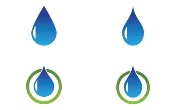 Waterdrop Blue Nature Logo Vector: A Versatile and Meaningful Design Concept