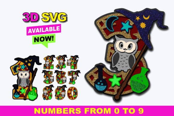 Wizard Numbers: A Creative 3D SVG Collection for Designers and Crafters