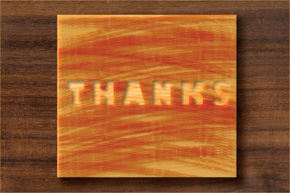 Wooden THANKS Decoration 602: A Creative and Versatile Decorative Solution